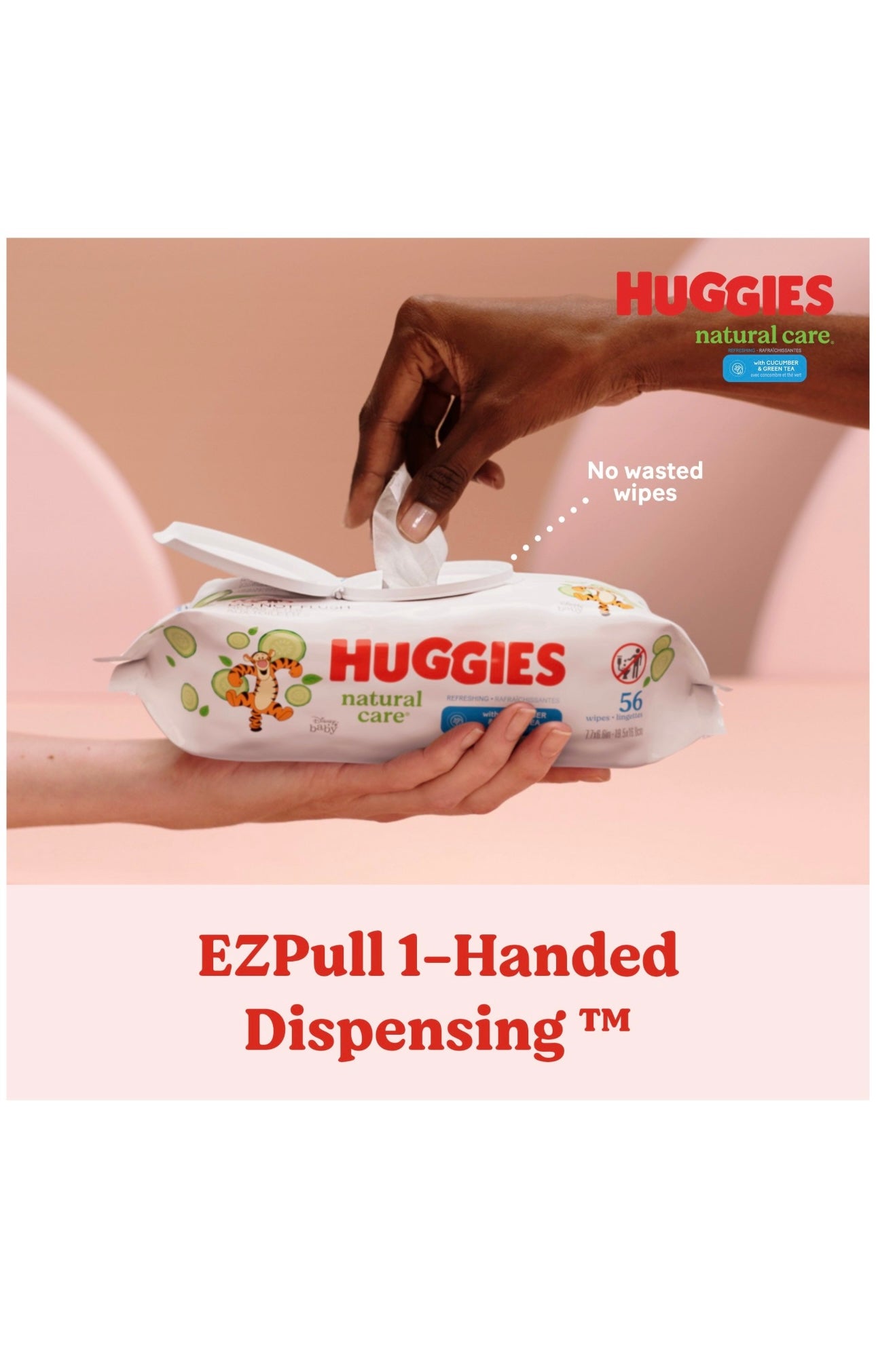 Huggies Natural Care Refreshing Baby Wipes, Scented, 1 Flip-Top Pack (56 Wip..