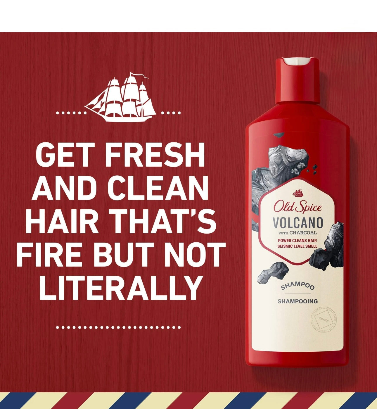 Old Spice Shampoo Volcano w/ Charcoal, 13.5 fl.oz